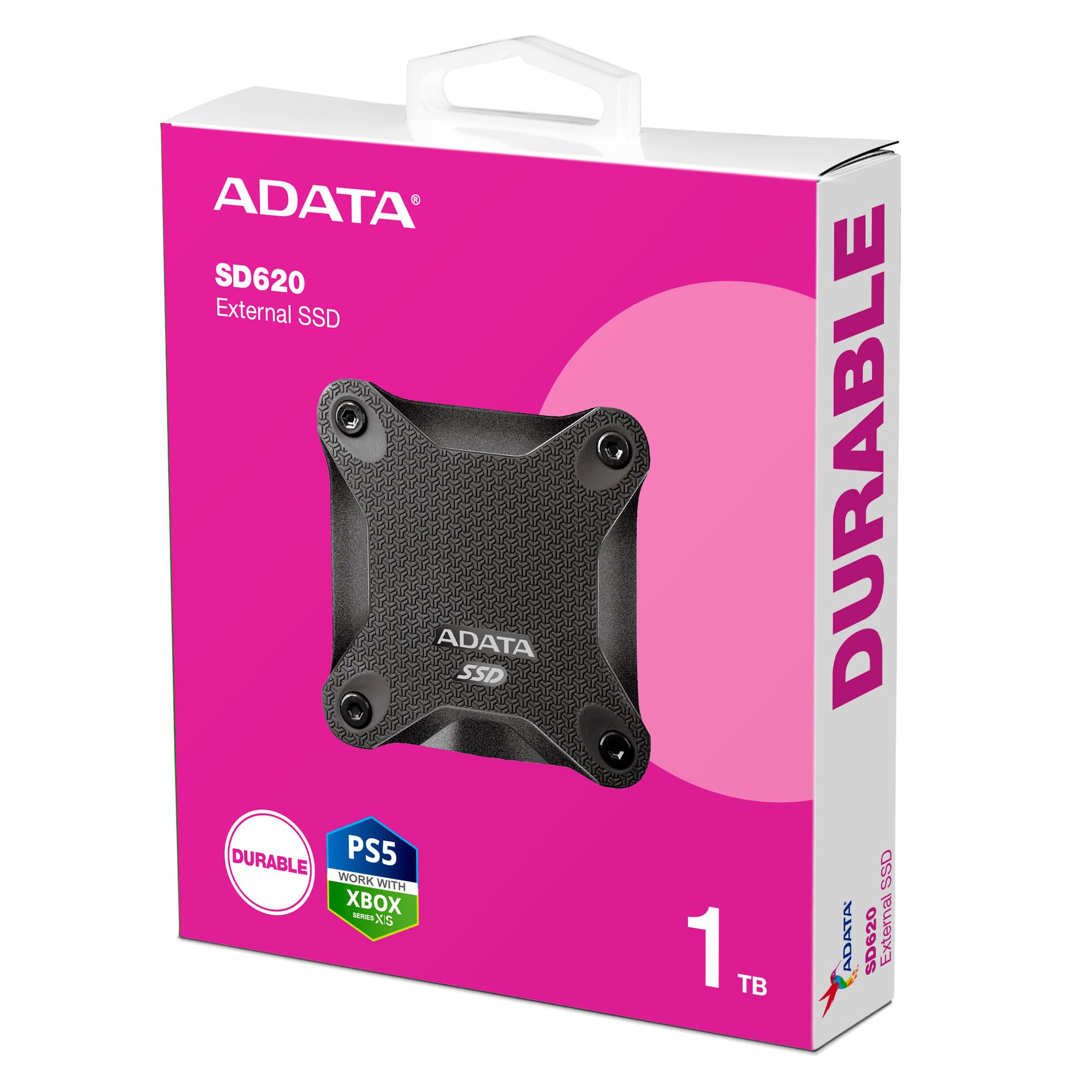 Amazon | ADATA 外付けSSD SD620 1TB 丈夫 ブラック R/W 520/460